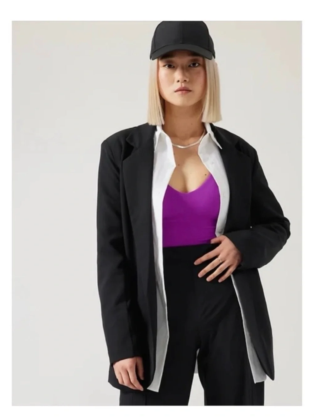 Black Oversized Blazer Jacket - Women, NWT Athleta Primawill Blazer - Picture 1 of 10